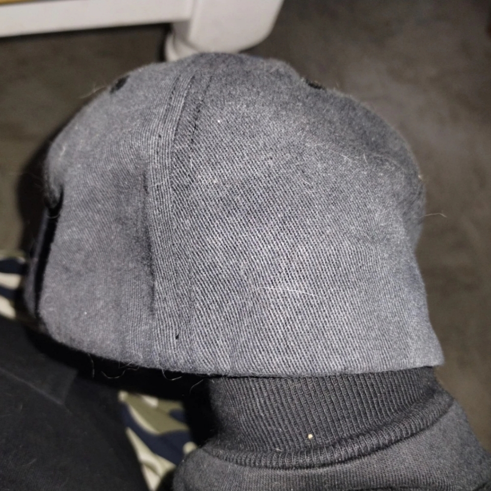 Harley Davidson Stretch Baseball Hat Medium Black/Blue, Patch Logo, Reflective - Picture 4 of 4